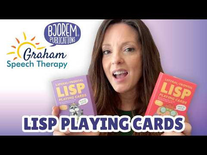 Lateral/Frontal Lisp Playing Cards — Final /s/ Words