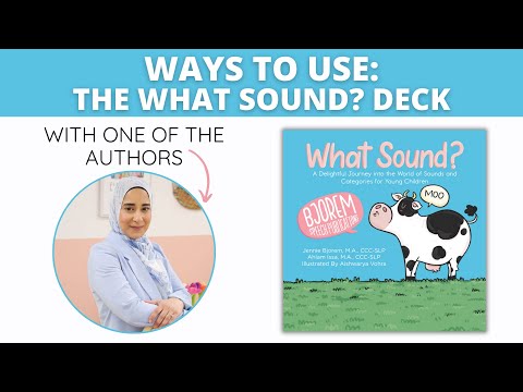 What Sound? - Sounds and Categories for Young Children
