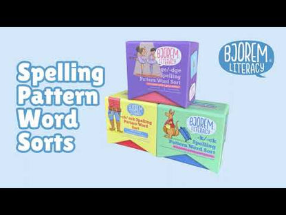 -ge/dge, -k/-ck, -ch/tch Spelling Sort Bundle