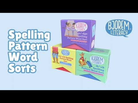 -ge/dge, -k/-ck, -ch/tch Spelling Sort Bundle