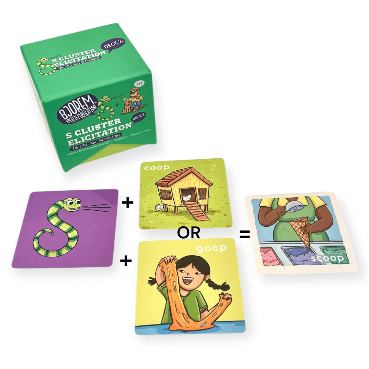 S Cluster Elicitation Deck 2 box with cards