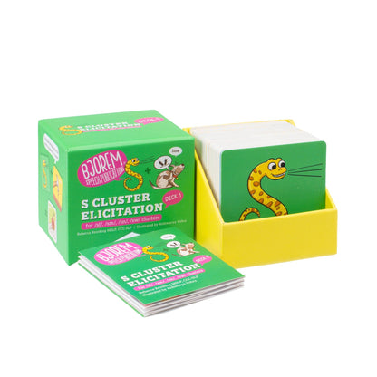 S Cluster Elicitation box open with cards spread out