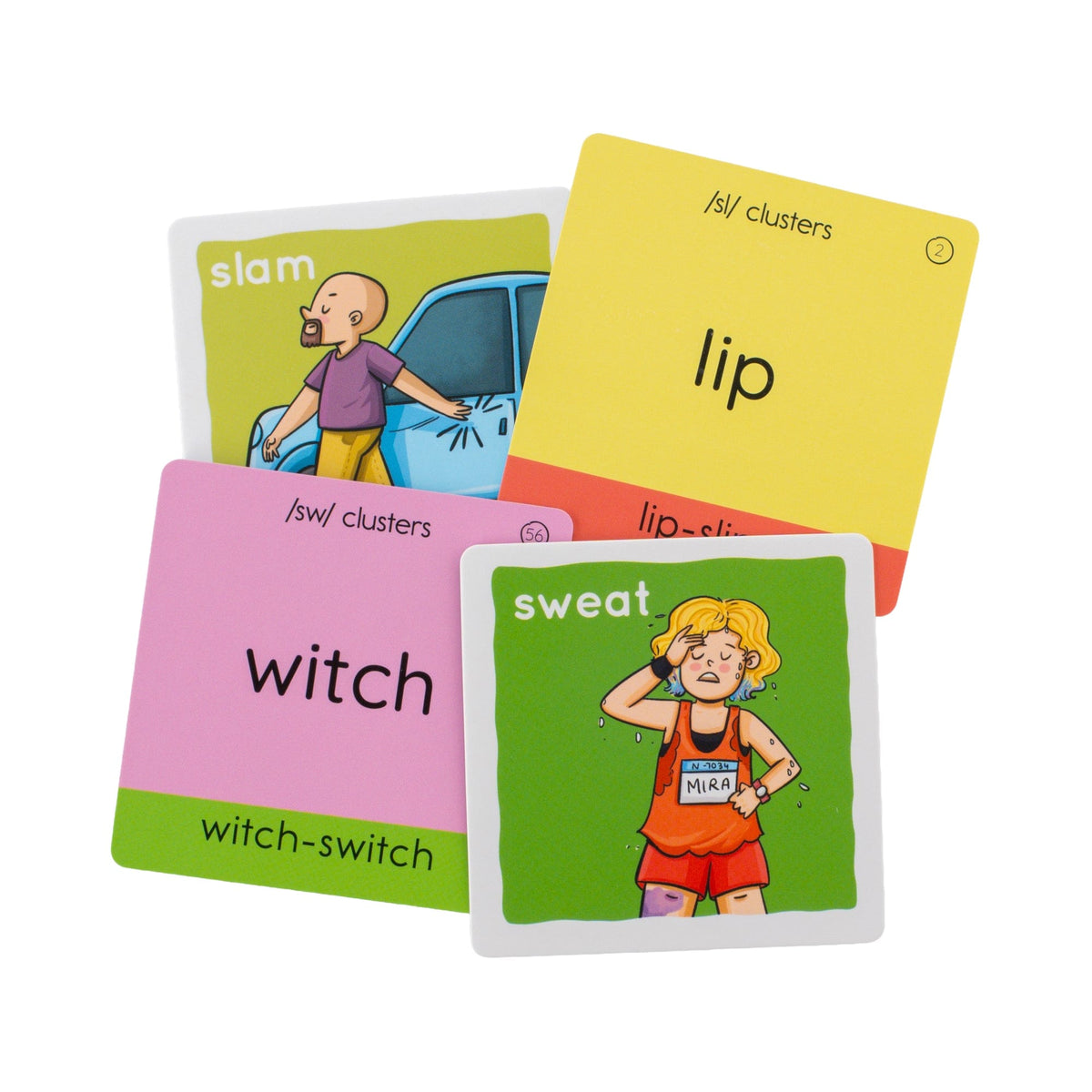 S Cluster Elicitation sample cards, front and back