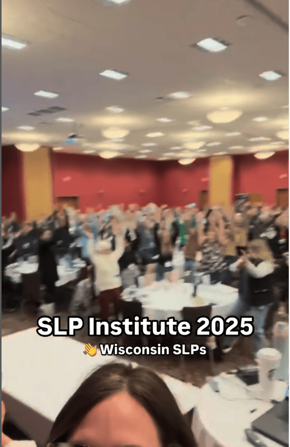 Jennie Bjorem presenting at SLP Institute 2025 event in Wisconsin.