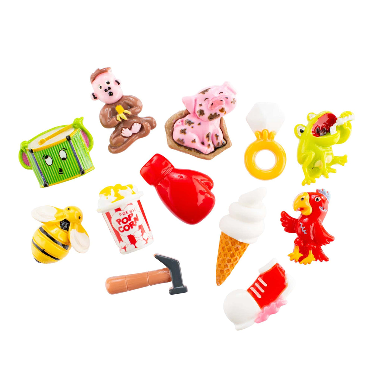 Sound Cue Minis including ice cream, a boxing glove and a ring