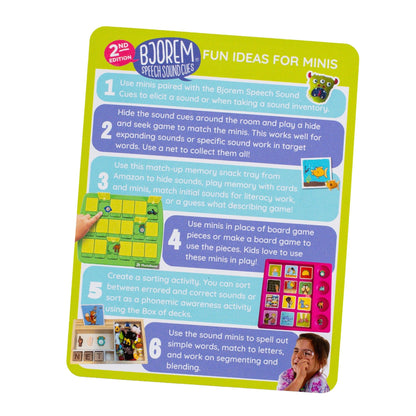 Fun ideas for using the Sound Cue Minis in speech therapy