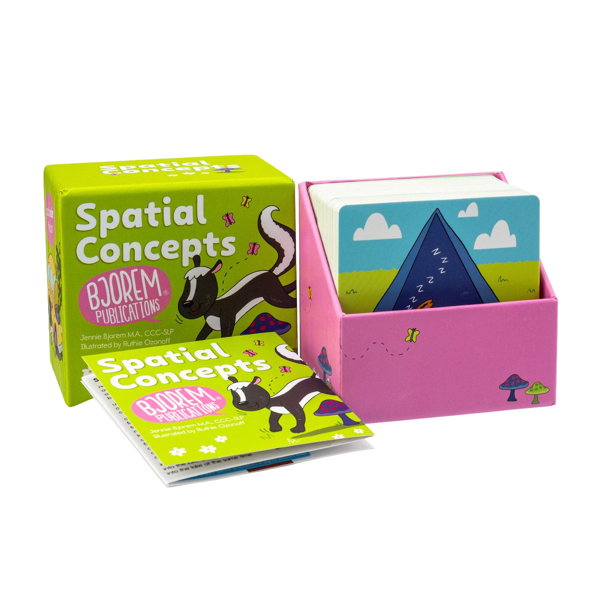 Open box of Bjorem Spatial Concepts cards