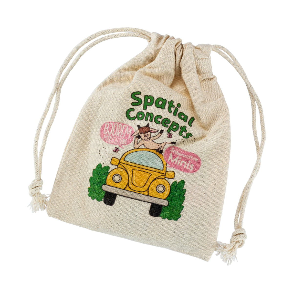Spatial Concepts minis canvas drawstring bag