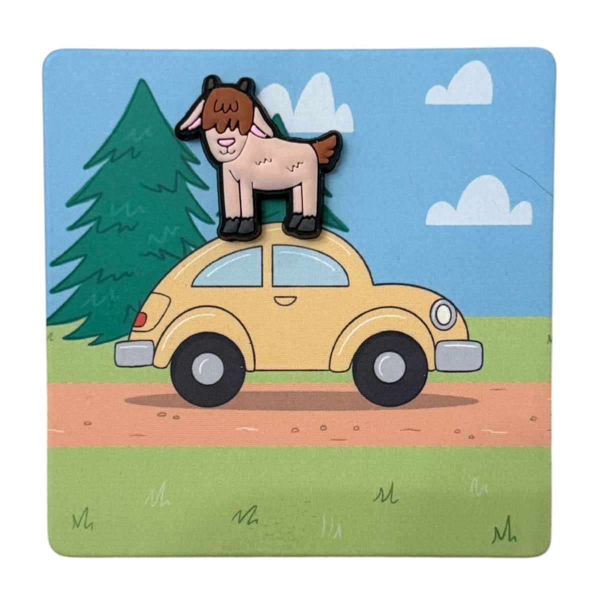 Spatial Concepts mini on top of a car scene card