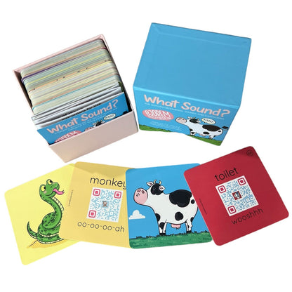 Open What Sound? box with cards