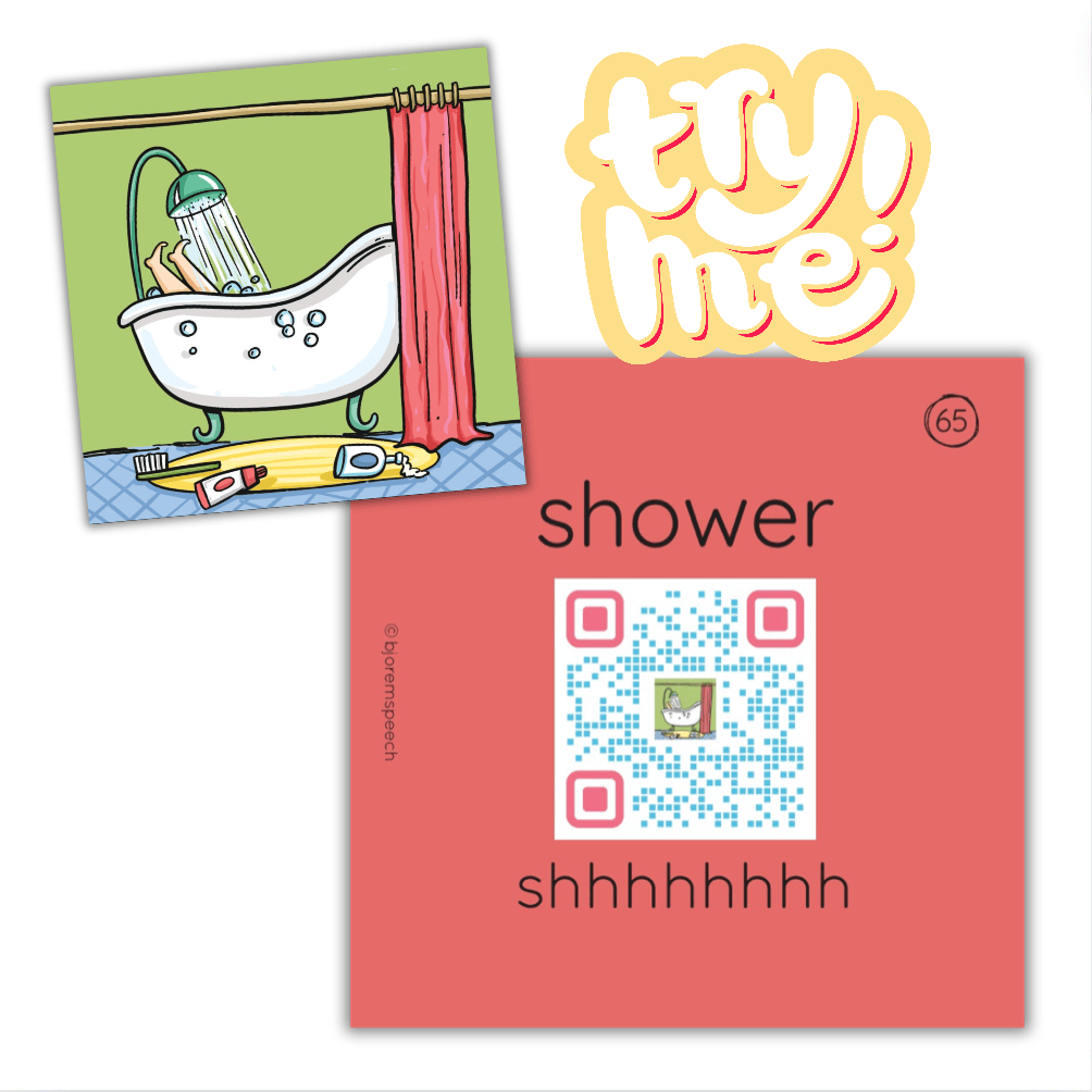 Shower sound card from What Sound?
