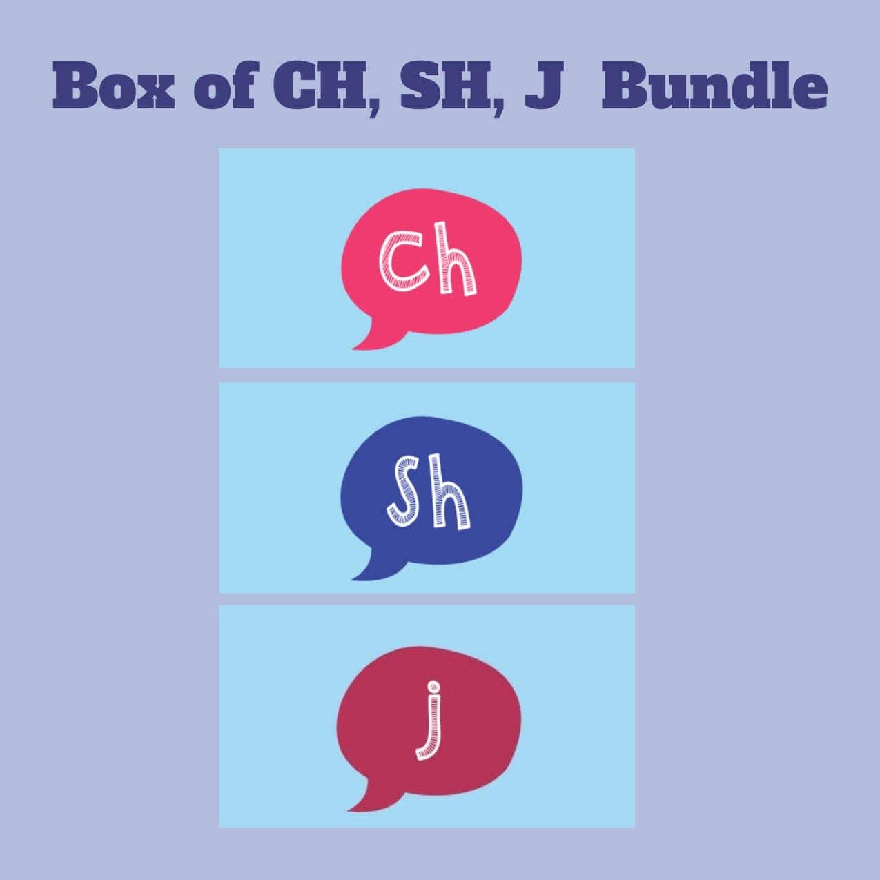 Box of CH, SH, and J Bundle – Bjorem Speech®