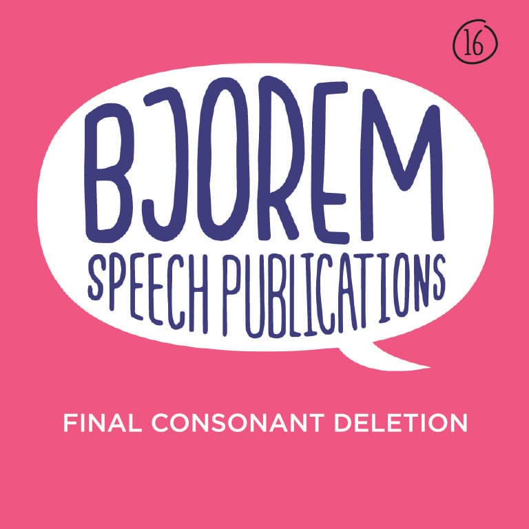 [title]Bjorem Speech Final Consonant Deletion