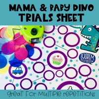 Thumbnail for [title]Mama & Baby Dino Trials Sheet - Download
