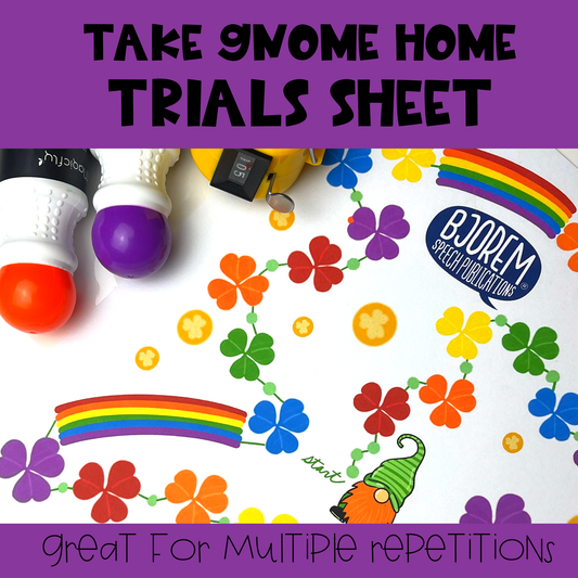 Take Gnome Home Trials Sheet - Download