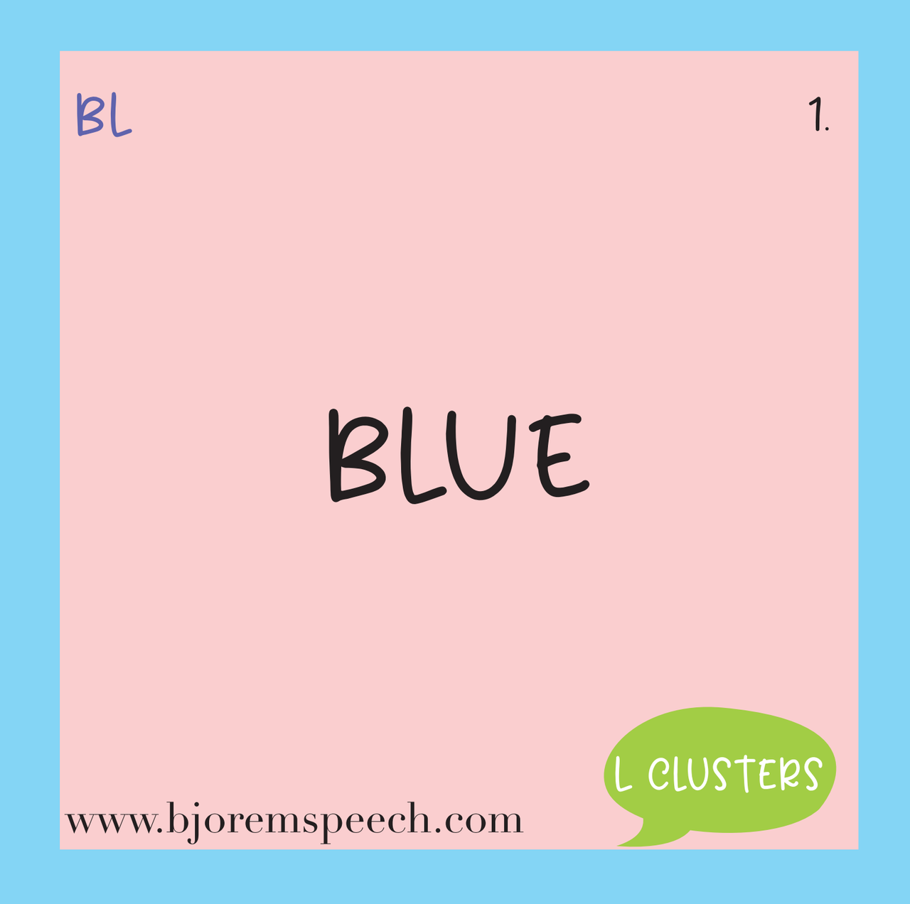 Bjorem Speech® Box of S R L Clusters - Articulation Target Cards