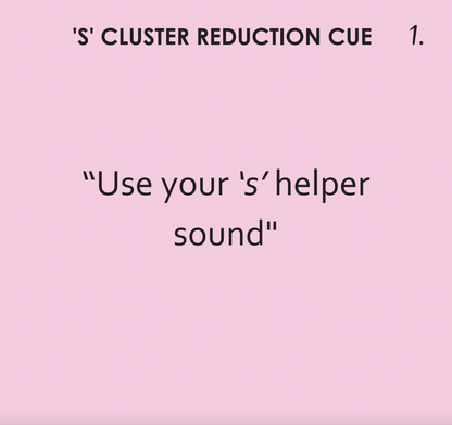 [title]Minimal Pairs: S Cluster Reduction