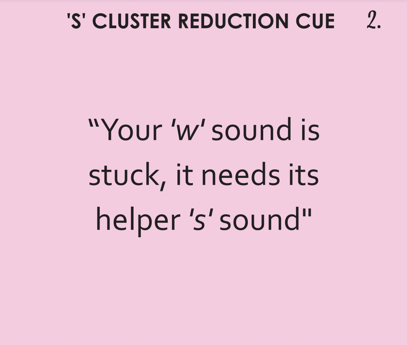 [title]Minimal Pairs: S Cluster Reduction