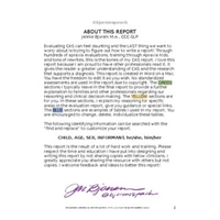 Thumbnail for [title]Childhood Apraxia of Speech Evaluation Report Template - Download