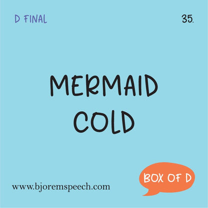 Box of D Speech Sound Cards Box of D Speech Sound Cards for Language Learning Best Speech Language Therapy Tools