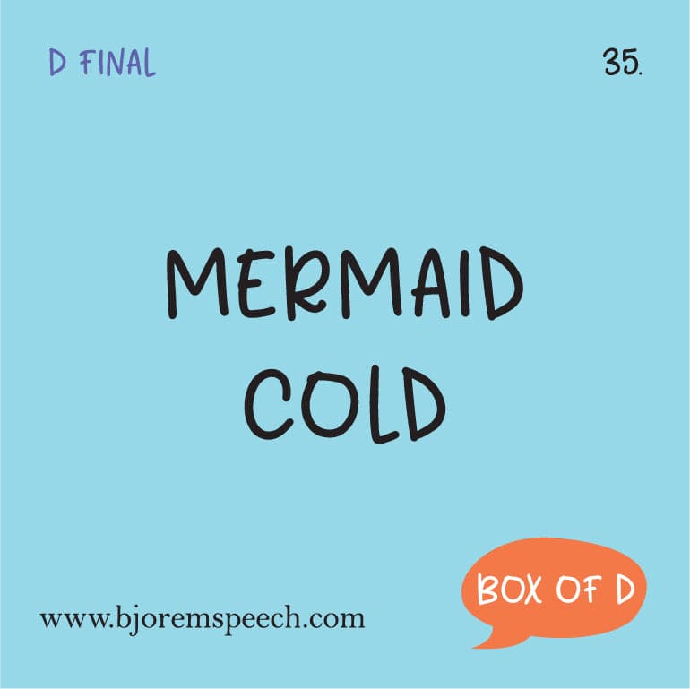 Box of D Speech Sound Cards Box of D Speech Sound Cards for Language Learning Best Speech Language Therapy Tools