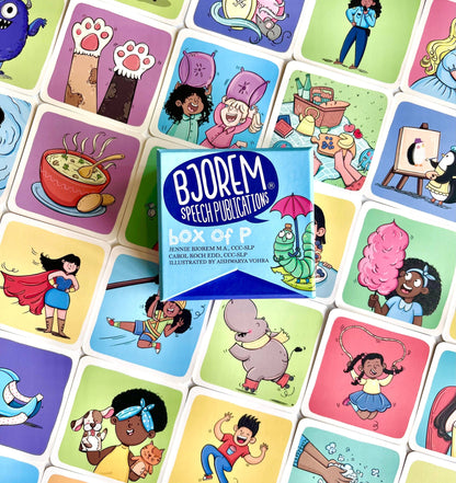 Box of P Speech Sound Cards Box of P Speech Sound Cards for Young Learners Best Speech Language Therapy Tools