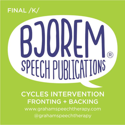 Cycles Intervention: Fronting & Backing Phonology Targets Cycles Intervention: Fronting & Backing Phonology Targets Best Speech Language Therapy Tools