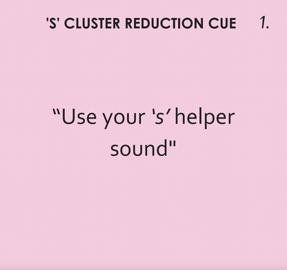 Minimal Pairs: S Cluster Reduction Minimal Pairs: S Cluster Reduction Cards for Speech Therapy Best Speech Language Therapy Tools