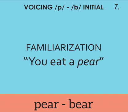 Minimal Pairs: Voicing Voicing Minimal Pairs Best Speech Language Therapy Tools