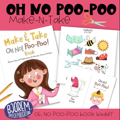 OH NO! Poo Poo! Make & Take Book Companion Download Bjorem OH NO! Poo Poo! Make & Take Book Companion Download Best Speech Language Therapy Tools