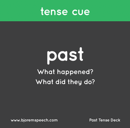 Regular Past Tense Verbs Bjorem Speech® Complexity Approach for Regular Past Tense Verbs Best Speech Language Therapy Tools