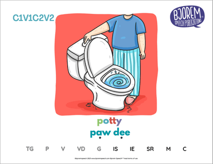 Stimulus Picture Book for Childhood Apraxia of Speech Inventory - Download Consonant Vowel Stimulus Picture Book for Apraxia Best Speech Language Therapy Tools