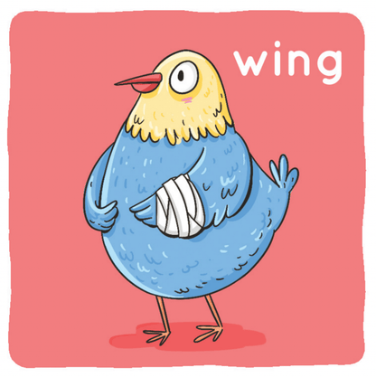 Wing picture card from Gliding minimal pairs